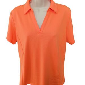 Lady Hagen Hydro-Dri Orange Golf Polo Shirt - Women’s Size L